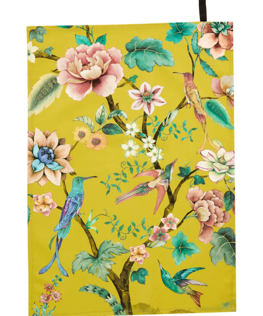 Set Of 3 Dramatic Design Print Teatowels