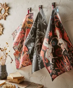 Set Of 3 Endless Sunsets Print Teatowels