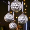 Set Of 4 Honeycomb Christmas Baubles