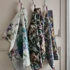 Set Of 3 Nouveau Print Teatowels