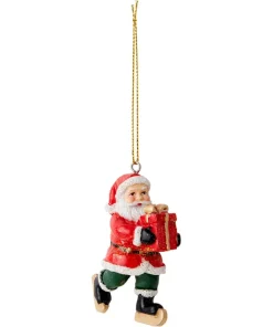 Set Of 2 Santa Christmas Baubles
