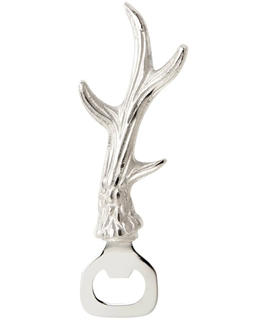 Silver Antler Bottle Opener