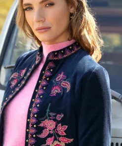 Simply Stunning Embroidered Boutique Jacket