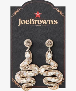 Slinky Beaded Snake Earrings