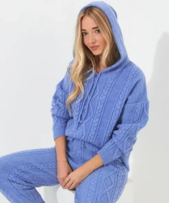 Sloe Joes Cable Knit Hoody
