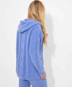 Sloe Joes Cable Knit Hoody