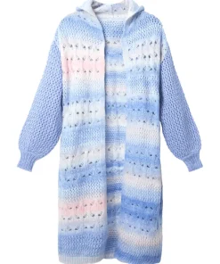 Sloe Joes Ombre Knit Longline Cardigan
