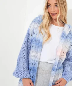 Sloe Joes Ombre Knit Longline Cardigan