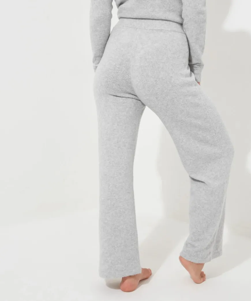Sloe Joes Wide Leg Knitted Trousers