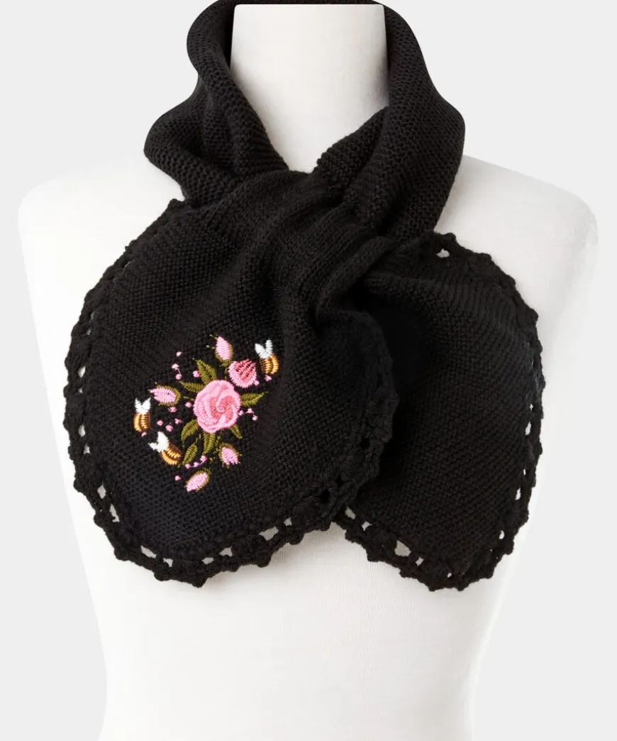 So Very Vintage Embroidered Scarf