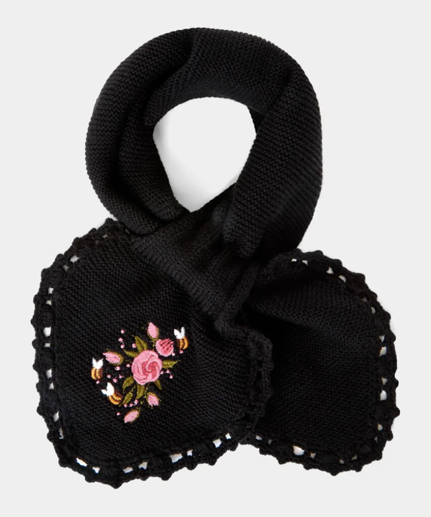 So Very Vintage Embroidered Scarf