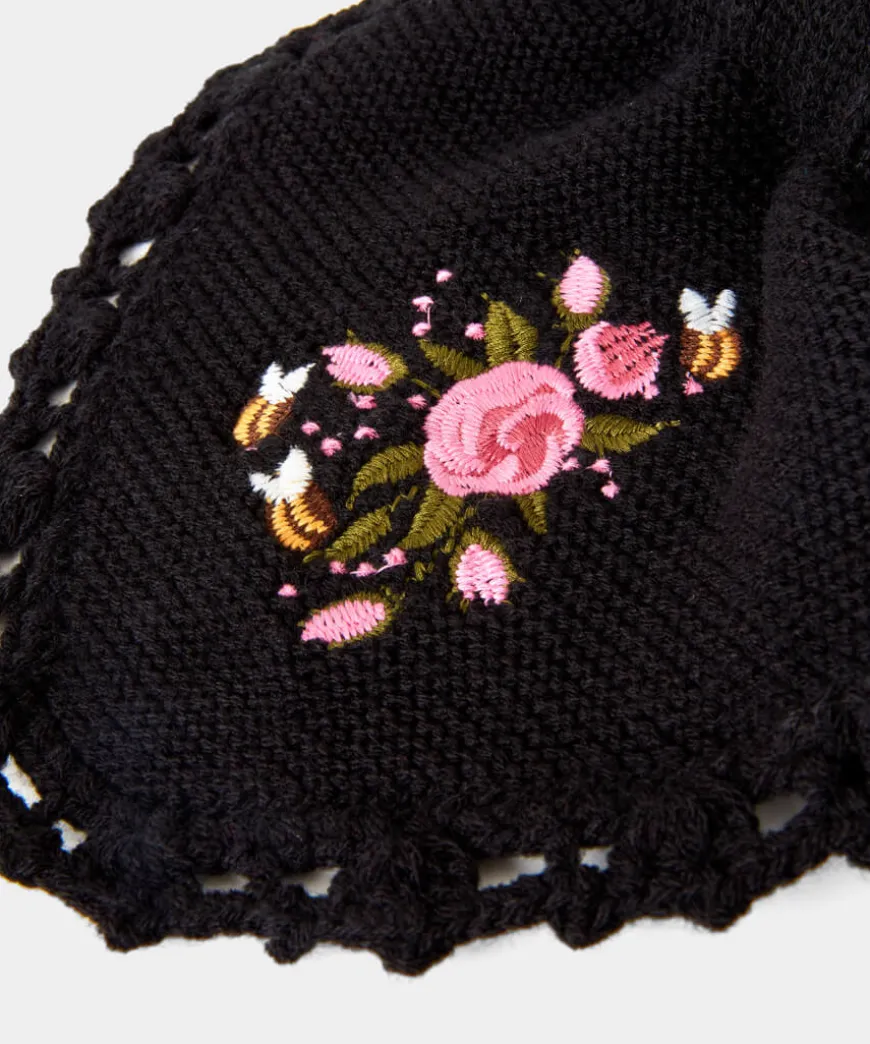 So Very Vintage Embroidered Scarf