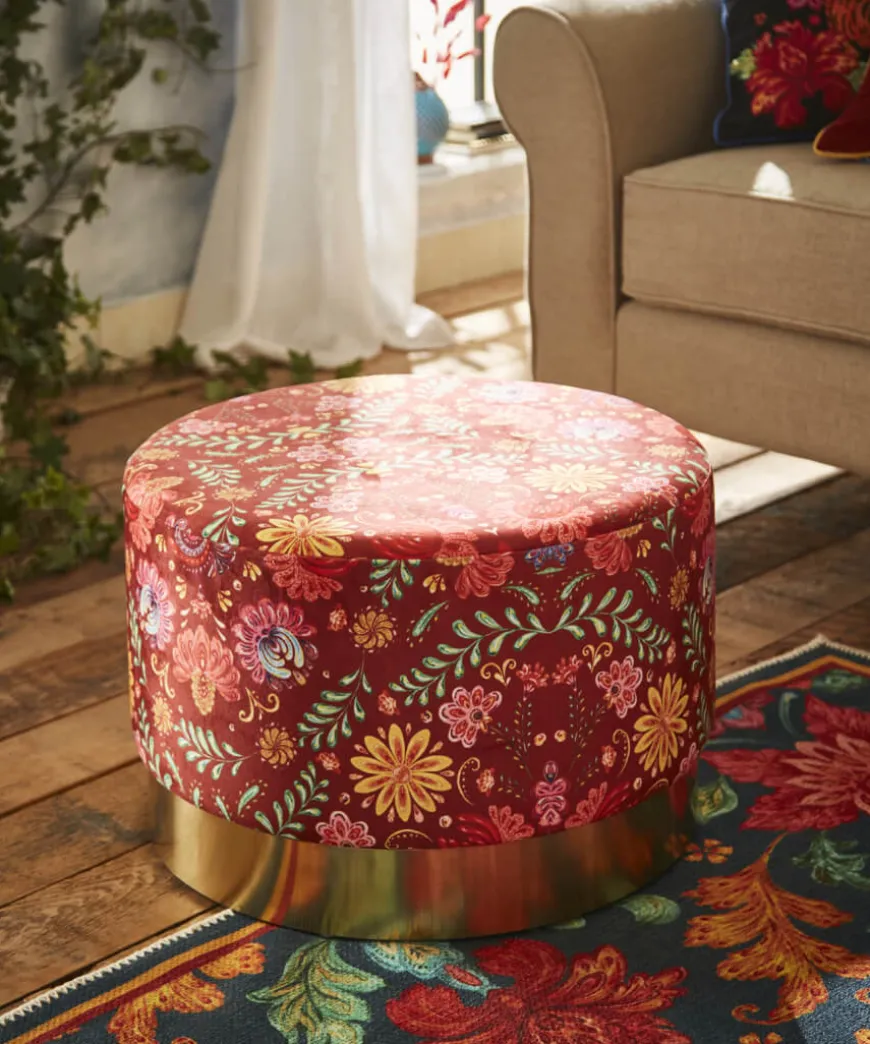 Statement Floral Footstool