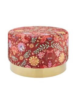 Statement Floral Footstool