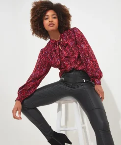 Statement Tie Neck Blouse