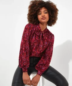 Statement Tie Neck Blouse