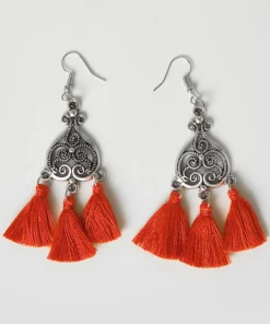 Temple Tree Tassel Earrings