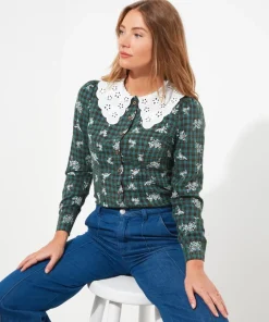 Tess Vintage Collar Blouse