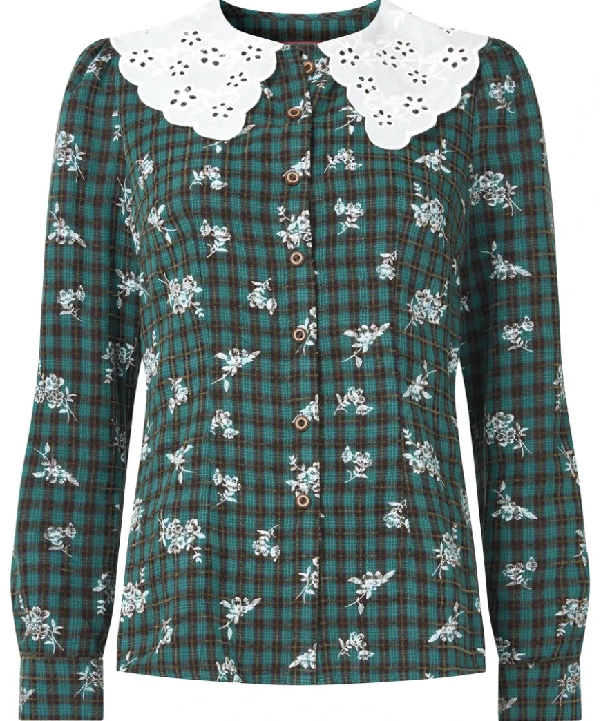 Tess Vintage Collar Blouse