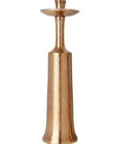 Top Hat Textured Bronze Candle Holder