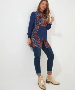 Vibrant Florals Tunic Dress