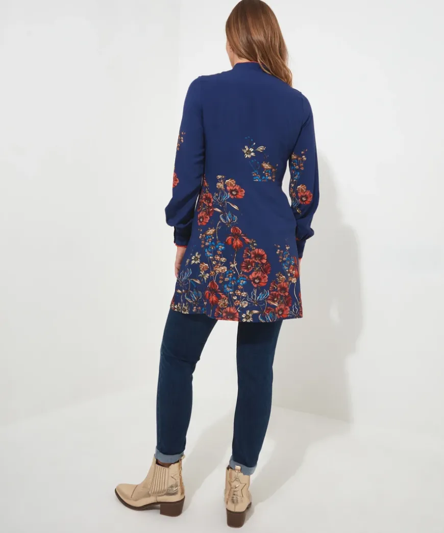 Vibrant Florals Tunic Dress