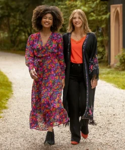 Vibrant Vibes Wrap Dress