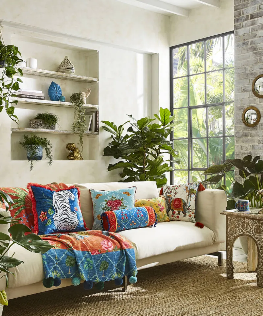 Vintage Floral Reversible Cushion
