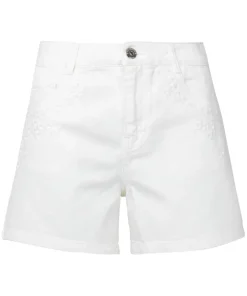 White Denim Shorts