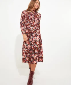 Winter Florals Jersey Dress