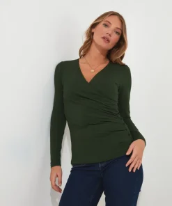Wrap Jersey Top