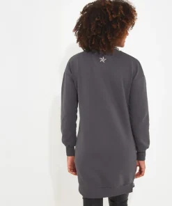 Zip Sweat Tunic Dress